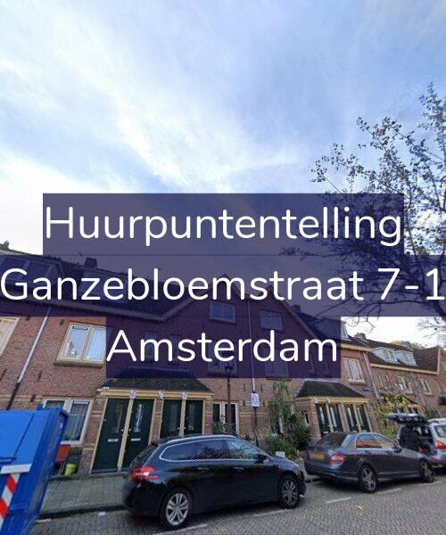 Foto gevel Huurpuntentelling voor Ganzebloemstraat 7-1, Amsterdam