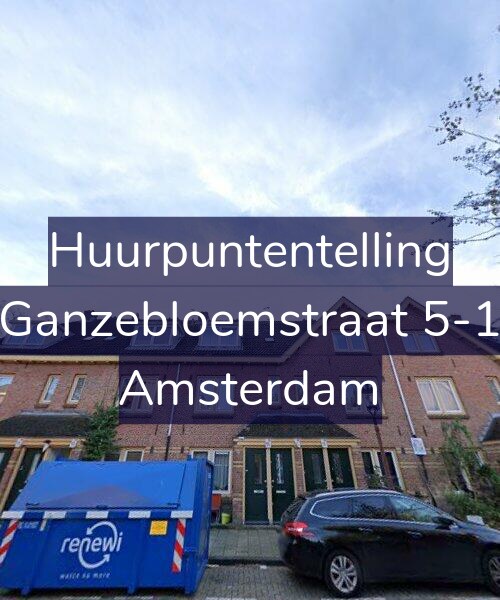 Foto gevel Huurpuntentelling voor Ganzebloemstraat 5-1, Amsterdam