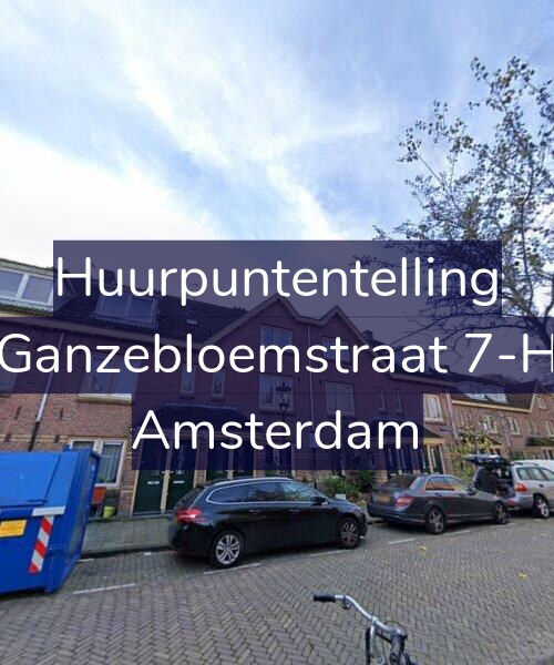 Foto gevel Huurpuntentelling voor Ganzebloemstraat 7-H, Amsterdam