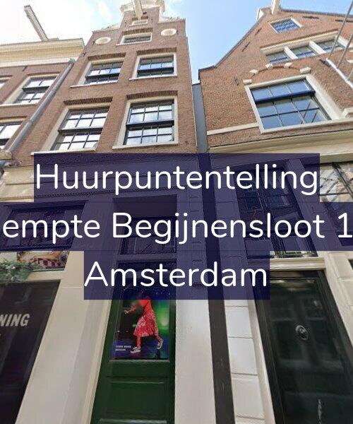 Foto gevel Huurpuntentelling voor Gedempte Begijnensloot 13-B, Amsterdam