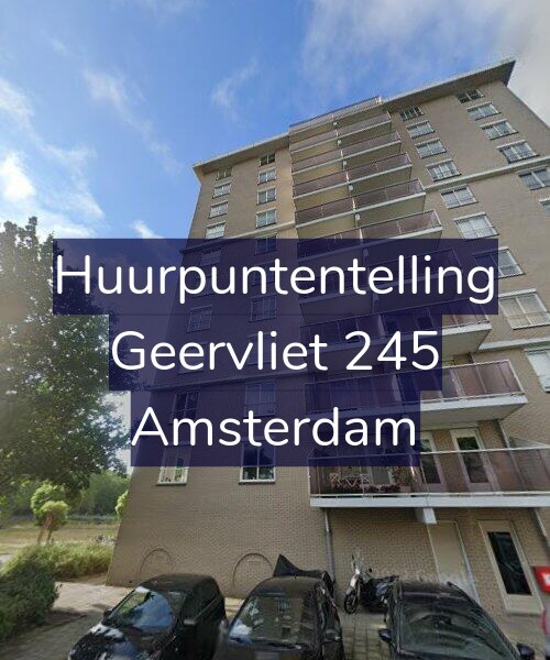 Foto gevel Huurpuntentelling voor Geervliet 245, Amsterdam