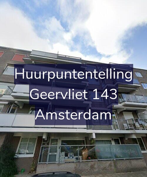 Foto gevel Huurpuntentelling voor Geervliet 143, Amsterdam