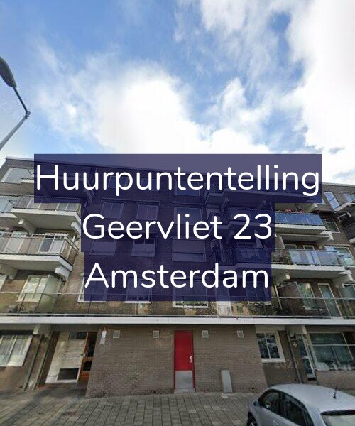 Foto gevel Huurpuntentelling voor Geervliet 23, Amsterdam