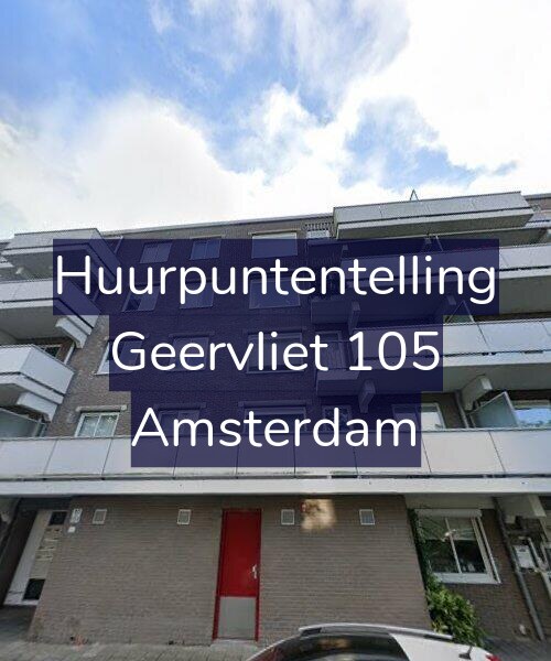 Foto gevel Huurpuntentelling voor Geervliet 105, Amsterdam