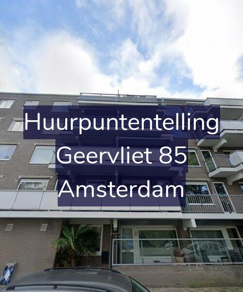 Foto gevel Huurpuntentelling voor Geervliet 85, Amsterdam