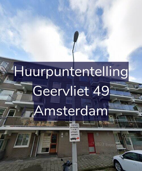 Foto gevel Huurpuntentelling voor Geervliet 49, Amsterdam