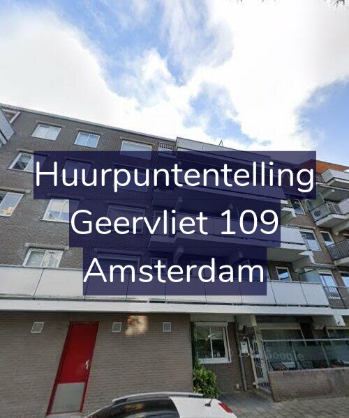 Foto gevel Huurpuntentelling voor Geervliet 109, Amsterdam