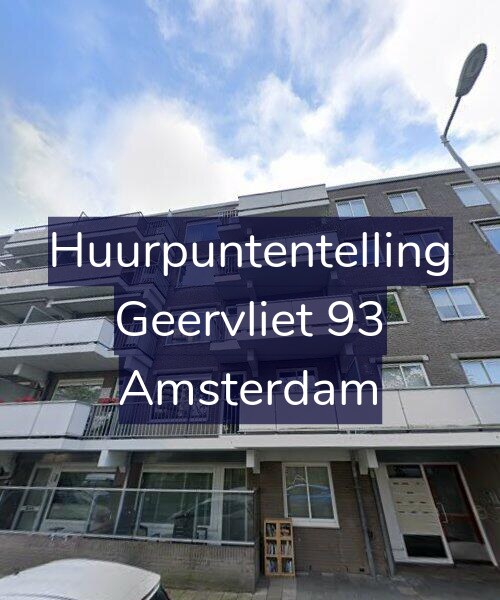 Foto gevel Huurpuntentelling voor Geervliet 93, Amsterdam