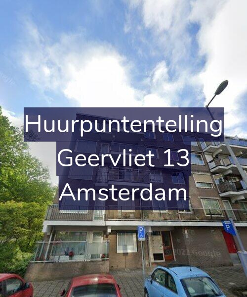 Foto gevel Huurpuntentelling voor Geervliet 13, Amsterdam