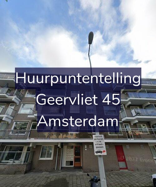 Foto gevel Huurpuntentelling voor Geervliet 45, Amsterdam