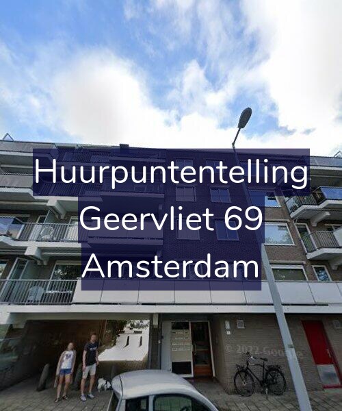 Foto gevel Huurpuntentelling voor Geervliet 69, Amsterdam