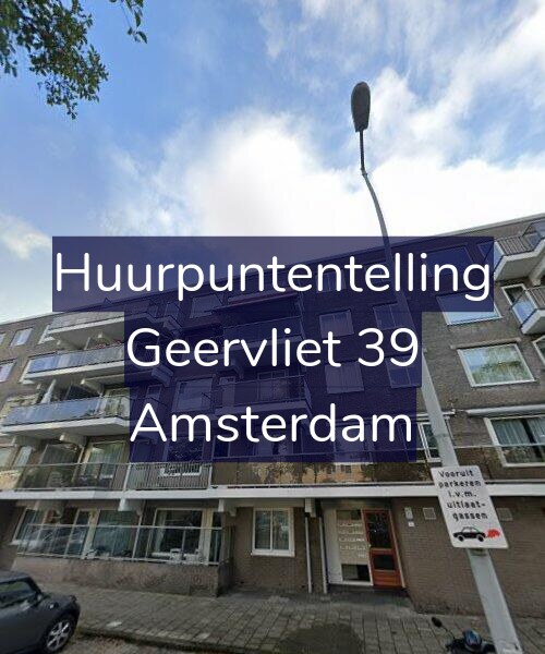 Foto gevel Huurpuntentelling voor Geervliet 39, Amsterdam