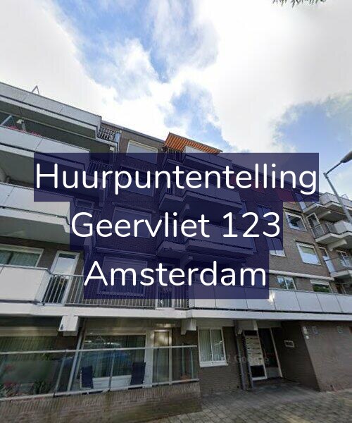 Foto gevel Huurpuntentelling voor Geervliet 123, Amsterdam