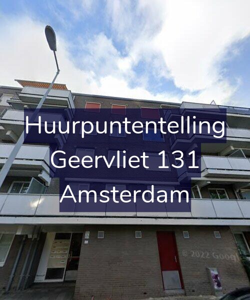 Foto gevel Huurpuntentelling voor Geervliet 131, Amsterdam
