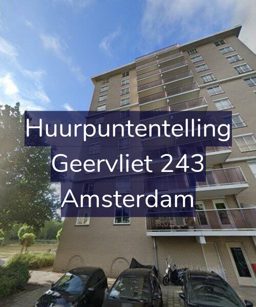 Foto gevel Huurpuntentelling voor Geervliet 243, Amsterdam