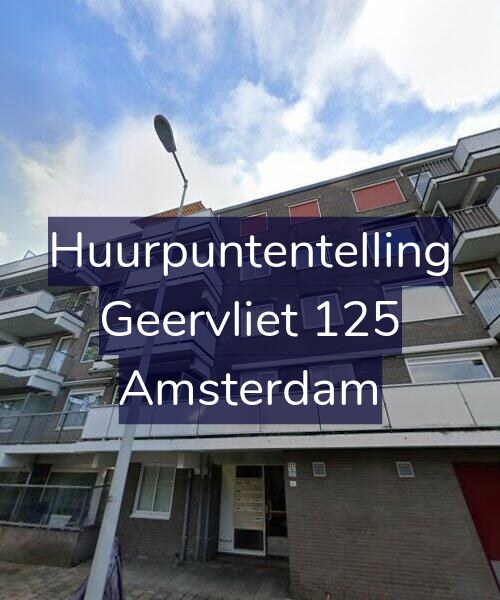 Foto gevel Huurpuntentelling voor Geervliet 125, Amsterdam