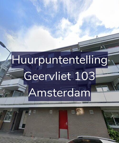 Foto gevel Huurpuntentelling voor Geervliet 103, Amsterdam