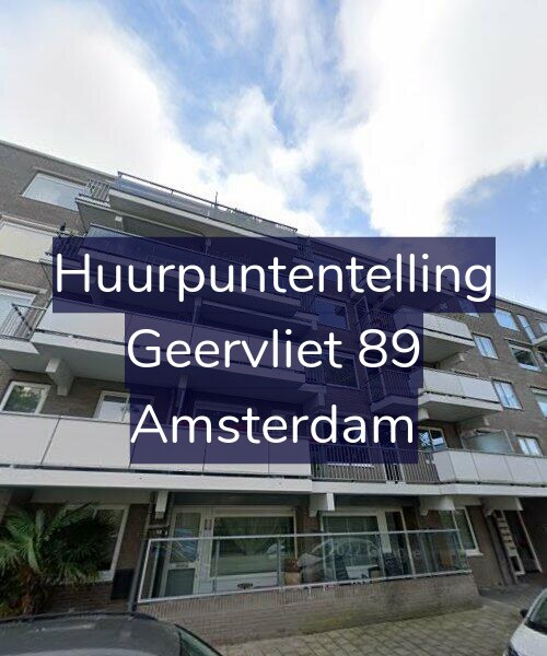 Foto gevel Huurpuntentelling voor Geervliet 89, Amsterdam