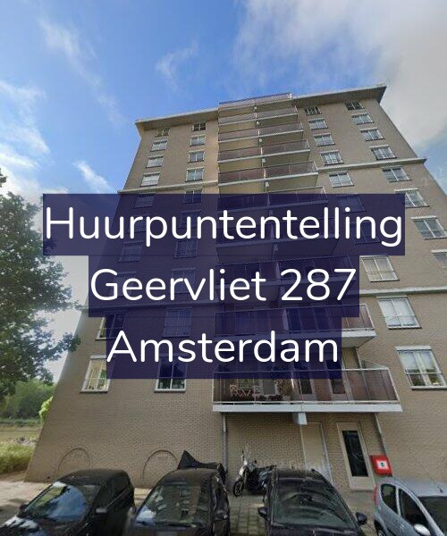 Foto gevel Huurpuntentelling voor Geervliet 287, Amsterdam
