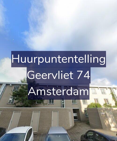 Foto gevel Huurpuntentelling voor Geervliet 74, Amsterdam