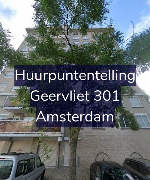 Foto gevel Huurpuntentelling voor Geervliet 301, Amsterdam