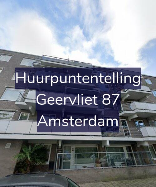 Foto gevel Huurpuntentelling voor Geervliet 87, Amsterdam