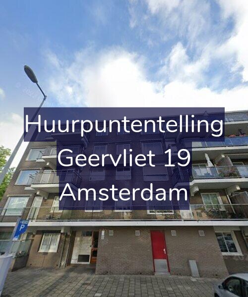 Foto gevel Huurpuntentelling voor Geervliet 19, Amsterdam