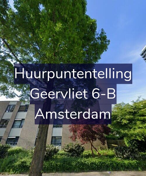 Foto gevel Huurpuntentelling voor Geervliet 6-B, Amsterdam