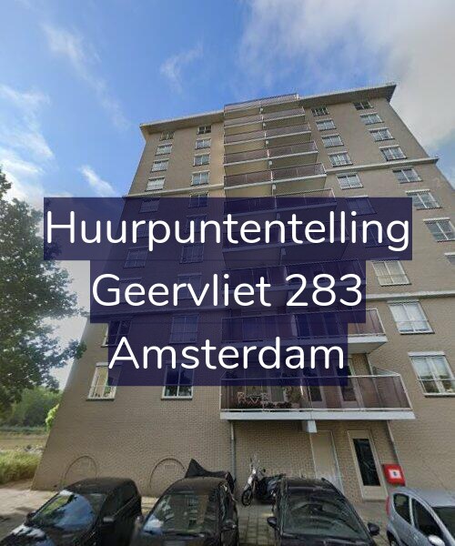 Foto gevel Huurpuntentelling voor Geervliet 283, Amsterdam