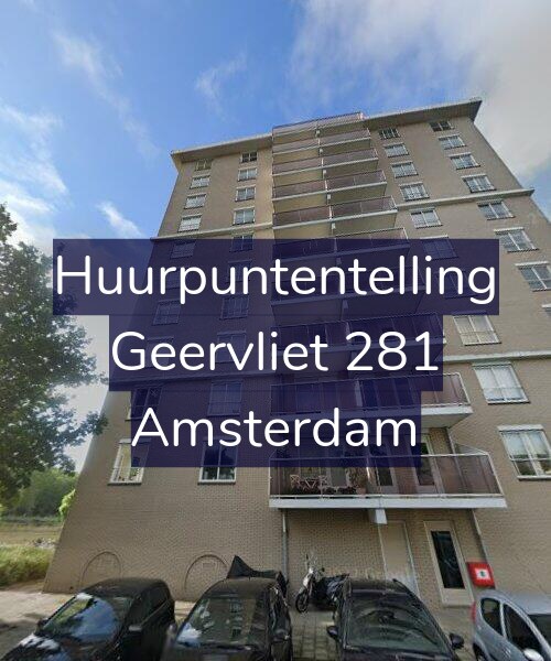 Foto gevel Huurpuntentelling voor Geervliet 281, Amsterdam