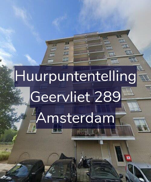 Foto gevel Huurpuntentelling voor Geervliet 289, Amsterdam