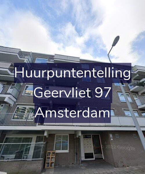 Foto gevel Huurpuntentelling voor Geervliet 97, Amsterdam
