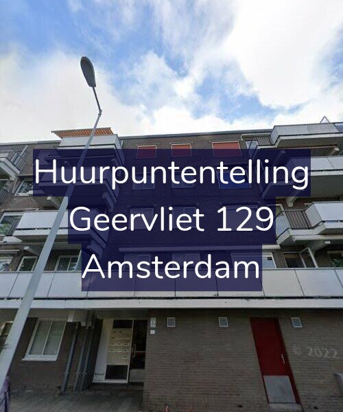 Foto gevel Huurpuntentelling voor Geervliet 129, Amsterdam