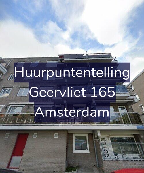 Foto gevel Huurpuntentelling voor Geervliet 165, Amsterdam