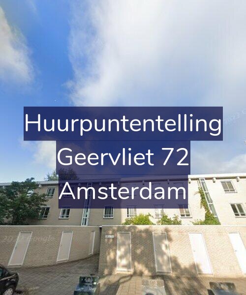 Foto gevel Huurpuntentelling voor Geervliet 72, Amsterdam