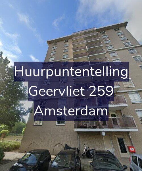 Foto gevel Huurpuntentelling voor Geervliet 259, Amsterdam