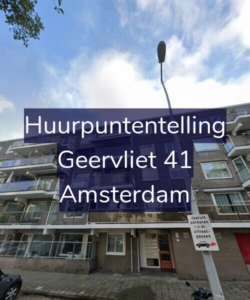 Foto gevel Huurpuntentelling voor Geervliet 41, Amsterdam