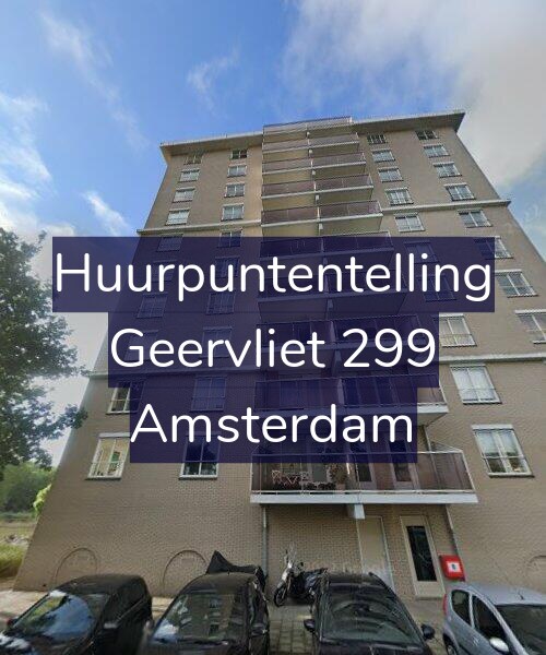 Foto gevel Huurpuntentelling voor Geervliet 299, Amsterdam