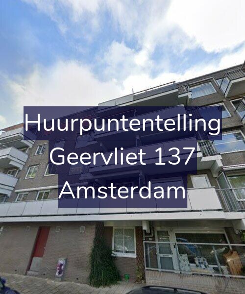 Foto gevel Huurpuntentelling voor Geervliet 137, Amsterdam