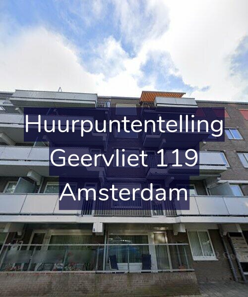 Foto gevel Huurpuntentelling voor Geervliet 119, Amsterdam