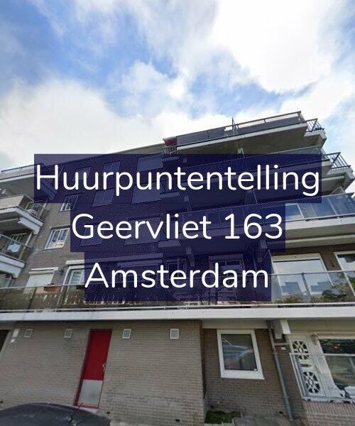 Foto gevel Huurpuntentelling voor Geervliet 163, Amsterdam