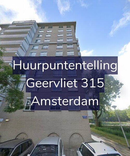 Foto gevel Huurpuntentelling voor Geervliet 315, Amsterdam