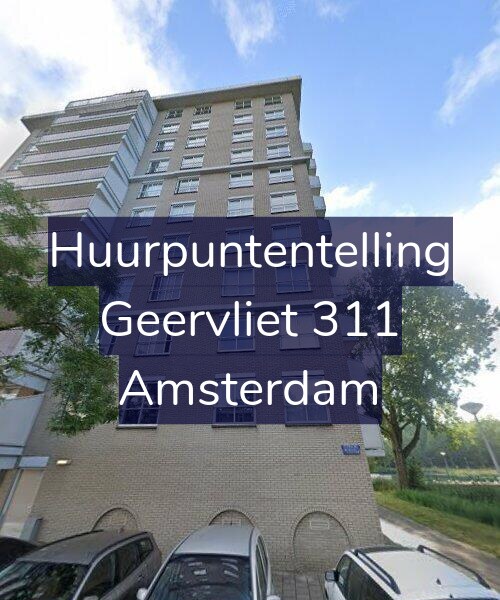 Foto gevel Huurpuntentelling voor Geervliet 311, Amsterdam