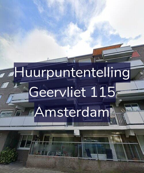 Foto gevel Huurpuntentelling voor Geervliet 115, Amsterdam