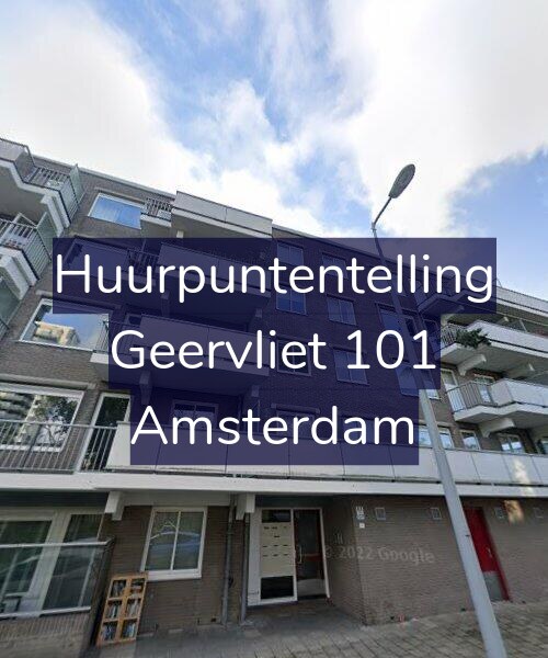 Foto gevel Huurpuntentelling voor Geervliet 101, Amsterdam