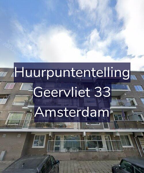 Foto gevel Huurpuntentelling voor Geervliet 33, Amsterdam