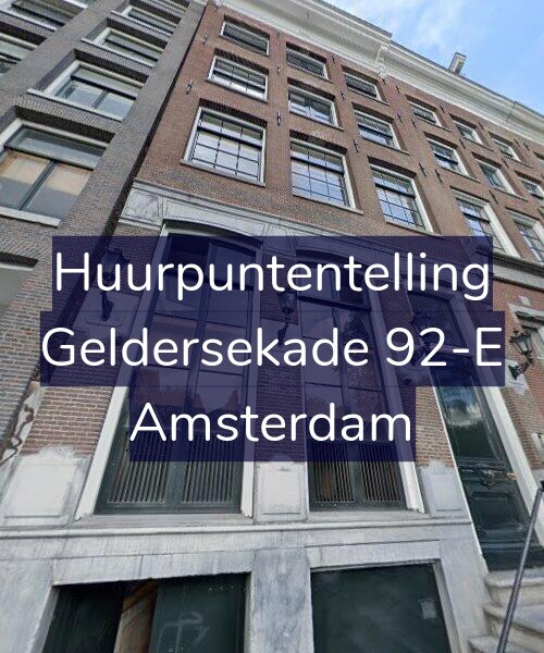 Foto gevel Huurpuntentelling voor Geldersekade 92-E, Amsterdam