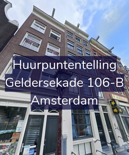 Foto gevel Huurpuntentelling voor Geldersekade 106-B, Amsterdam