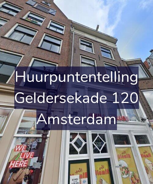 Foto gevel Huurpuntentelling voor Geldersekade 120, Amsterdam