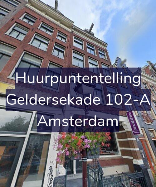 Foto gevel Huurpuntentelling voor Geldersekade 102-A, Amsterdam
